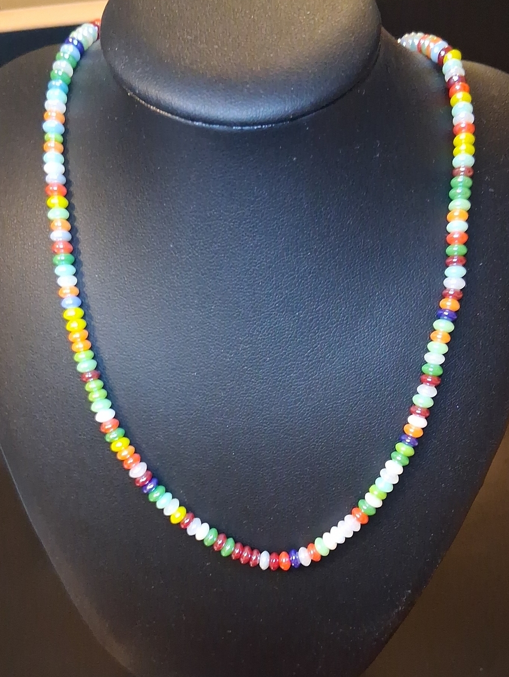 Mayamar Rainbow Micro Beaded Necklace New